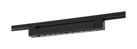 LED Linear Track Bar in Black, 1 Foot - Simple, Customizable Track Lighting for Home and Commercial Spaces, mounted on track