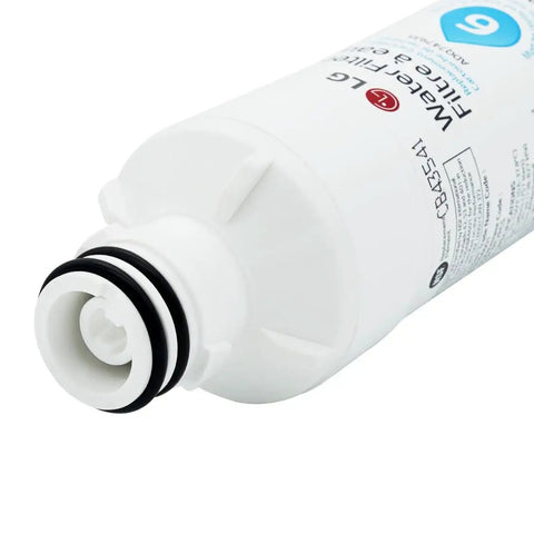 Close-up of LT1000P2 Refrigerator Water Filter Pack Of 2, 6 Month 200 Gallon Replacement For Clean Tap Water And Ice.