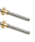 Two Pack 8mm Lead Screws 400mm Long Tr8x2 Acme Thread With Brass Nuts For 3D Printer Z Axis, 2mm Lead And Pitch, Stainless 304, Smooth