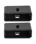 3 Inch Front 2 Inch Rear Leveling Lift Kit For Chevy Colorado GMC Canyon 2015-2022 strut spacer rear block in black metal.