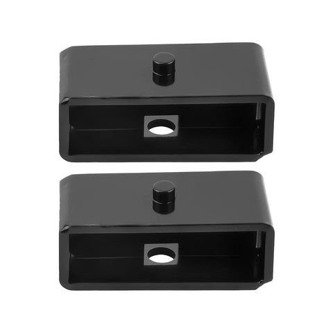 3 Inch Front 2 Inch Rear Leveling Lift Kit For Chevy Colorado GMC Canyon 2015-2022 strut spacer rear block in black metal.