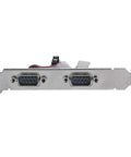 PCI Express To RS232 Serial Port Adapter Card With Two Port High Speed Data Converter For Industrial Automation Front View