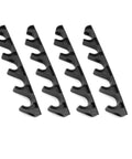 4 Pack Nylon 5 Position Adjustable Recliner Brackets For Patio Outdoor Lawn Furniture Back Height Adjuster Clips in black