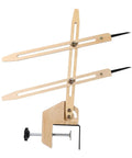 Portable Pottery Throwing Gauge Straight Up Essential For Beginners features adjustable wooden arms and clamp for accurate measuring.
