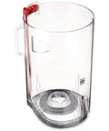 Clear Dust Bin Assembly for DC41 and DC65 Upright Vacuums, showing clear plastic construction and click-in design.
