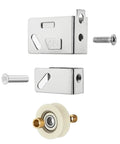 Heavy Duty Screen Door Rollers 4 Pack Stainless Steel Ball Bearing Double Copper Wheel Smooth As Butter No Fuss Slider Track Replacement For Windows And Furniture parts including roller and screws.