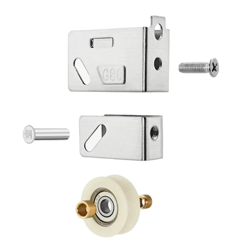 Kick That Stuck Track To The Curb With These Heavy Duty Screen Door Rollers Featuring Stainless Steel Brackets And Dual Copper Wheels For Smooth Reliable Operation Anywhere components including stainless steel brackets and dual copper wheels.
