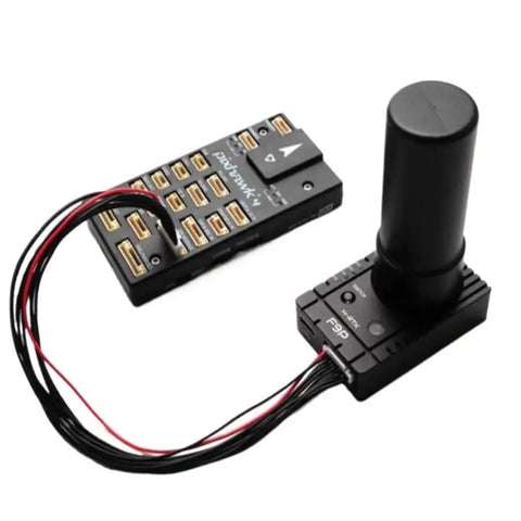 F9P GNSS Module For FPV Drones With Rover Lite Helical And Base Multi GNSS Support shown with connectors and wiring