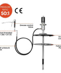 50 To 1 Air Operated Grease Pump Kit For 16 Gal Pails With 7500 PSI High Pressure Heavy Duty Complete Set With 7 Ft Hose