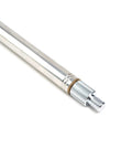 M10 To Three Eighths Inch Twenty Four Thread Adapter Female To Male For Flexible Antenna Mounts, silver, Taiwan-made