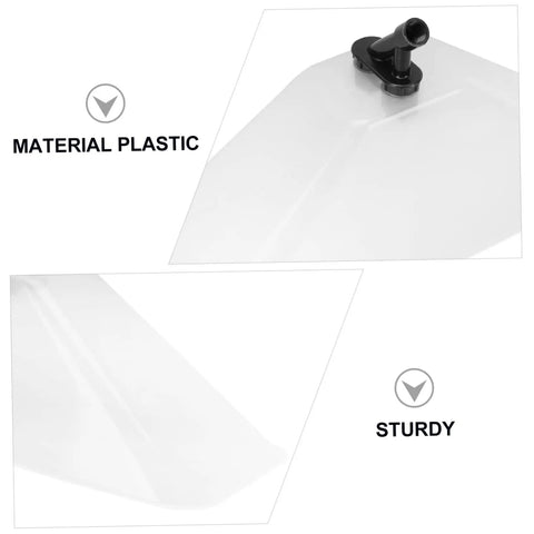 Windproof Sprayer Accessory With Transparent Dual Head Sprinkler, durable plastic construction, horn-shaped nozzle, garden irrigation tool