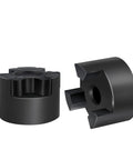 Flexible L Jaw Coupling Set 1/2 To 3/4 Inch L075 3-Piece With Rubber Spider For Log Splitter And Hybrid Equipment Kit, Durable NBR Insert