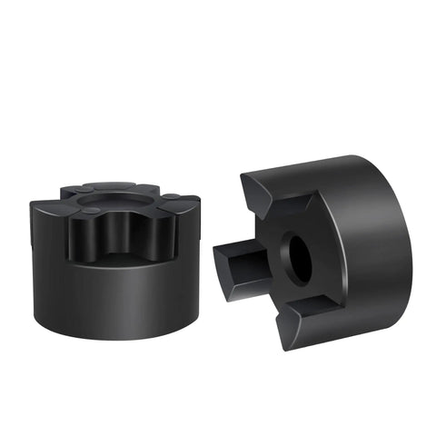 Flexible L Jaw Coupling Set 1/2 To 3/4 Inch L075 3-Piece With Rubber Spider For Log Splitter And Hybrid Equipment Kit, Durable NBR Insert