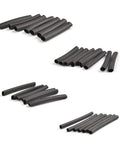 Dope Heat Shrink Tubing Kit 127 Pcs With 2 To 1 Shrink Ratio, showing various sizes of black tubing.