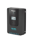 20A Mppt Solar Charge Controller With Auto 12V 24V Detection And Clear Lcd Readouts for vanlife, featuring a clear LCD screen and mounting holes.