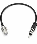 F To AM FM Adapter RG174 Coax Cable 12 Inch Pigtail Jumper For Radio Antenna RF Coaxial Cable Male To Female Connector Rock Solid Durable Ham
