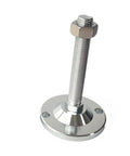 4 Pack Adjustable Threaded Leveling Feet With 100mm Base For Tables, Chairs, Desks, Shelves And Equipment, Heavy Duty Metal Swivel Levelers, Easy To Install, Stable Support For Home, Office, Workshop, Restaurant; silver threaded foot