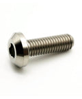 Grade 5 Titanium Hex Socket Screws For Motorcycle Disc Brake Fasteners M6 M8 Custom Bike Modification Bolts side view with hex head.