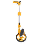 Jauarta Distance Measuring Wheel Portable Accurate Measure Tool for with yellow grip and wheel, extended to 40 inches.