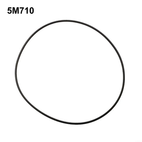 Replacement Polyurethane V Belt For Lathe Drives And Power Transmission 5M710 shown in a circle shape