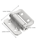 Thickened Zinc Alloy Cabinet Hinges With Damping For Residential Doors And Corner Cabinets Built To Last OSALADI Heavy Duty 3 Nm Torque Silver Large Size For Home Repair And Replacement shown with dimensions