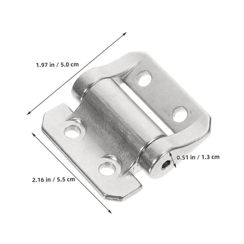 Thickened Zinc Alloy Cabinet Hinges With Damping For Residential Doors And Corner Cabinets Built To Last OSALADI Heavy Duty 3 Nm Torque Silver Large Size For Home Repair And Replacement shown with dimensions