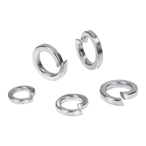 M12 304 stainless steel split lock washers (set of five) for industrial and home use