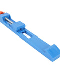 Jiawu Adjustable Circular Saw Base Guide Rail Lightweight Durable ABS Clamp for 4 to 6 inch precision cutting tool in blue.