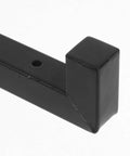 Close-up of Heavy Duty L Shape Shelf Brackets Stainless Steel Corner Supports with Screws for Office Garage and Warehouse Wall Shelves