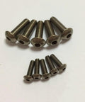 Hella Durable Grade 2 Titanium Button Head Screws With Hex Socket Drive in various sizes, marine-ready precision fasteners.