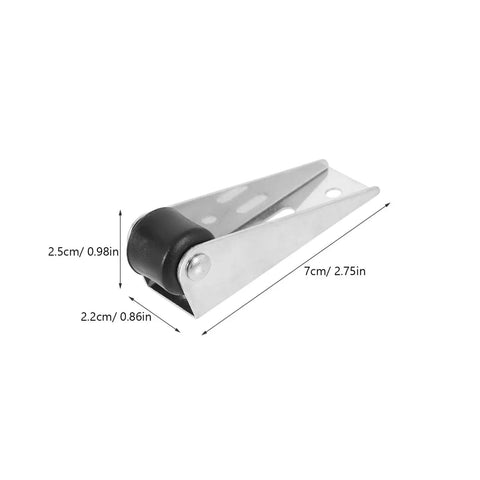 Heavy Duty Sliding Door Track Pulley Rollers With Silent Glide Nylon Wheels Built Damn Tough For Cabinet Wardrobe Hardware And Closet Bottom Support Replacement 4 Pack metal roller with black nylon wheel