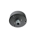 Bottom view of Air Compressor Inlet Filter 10 Micron Element With Outer Housing, 1 Inch Stem Thread, Heavy Duty Replacement Filter Assembly.