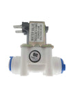 One Quarter Inch Thread DC 12V Solenoid Valve NC Normally Closed Water Inlet Flow Switch for Washing Machines front view