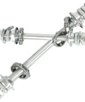 Premium Front Axle Bearings for Bikes That Are Top Notch 4.92 Inch Silver High Strength Lightweight Design With Easy Press Fit Installation