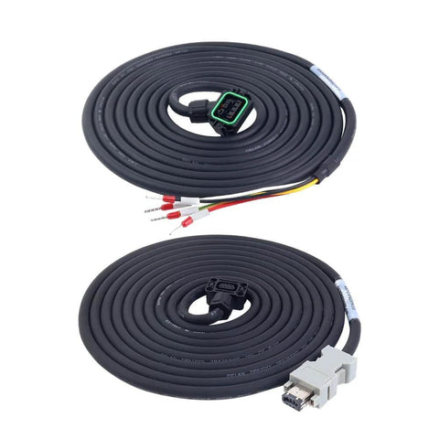3 meter cables from AC Servo Motor Kit With EtherCAT A6 Series 400W Servo Motor 3000 RPM 1.27 Nm IP67, suitable for CNC automation.