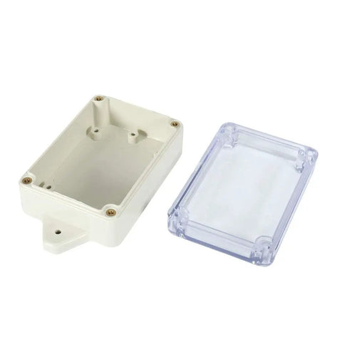 Rugged ABS Junction Box Project Enclosure Case Waterproof Dustproof With Transparent Clear Cover For Easy Cable Viewing 83x58x33 mm