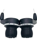 MTB Twist Shifter Set 3X6 Speed With Left Three Position And Right Six Position Gear Shifters And Cables Included Black