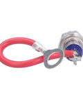 Heavy Duty 25A 1200V Rectifier Diode Module Built Rock Solid With Premium Molybdenum Construction And Clean Spiral Heat Sink Design For Zero Fuss Industrial Power Conversion with red wire and terminal.