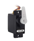 9G Metal Gear Micro Servo Motor For Robot DIY Projects Anti Blocking LFD 01M with control arm and wires visible