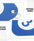 Close-up of blue rubber surface with fasteners, part of Two Piece Rubber Fencing Targets Wall Mounted Weatherproof Practice Targets For Fencing And Archery Blue Color Built Tough For Home Gym Or Outdoor Range Training