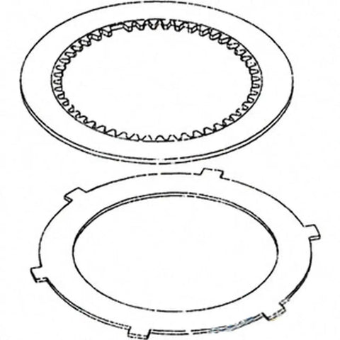 PTO Clutch Disc Kit Replacement For Tractors That Fits IH Tractor Models 100 to 25 Aftermarket Replacement Part Meets OEM Specifications diagram