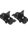 Heavy Duty Carbon Steel Gate Hinge Bolt Kit For Outdoor Fences And Gates Secure Locking Door Latch Hardware Set With Mounting Screws, black hinges