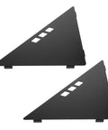 Black stainless steel 90-degree triangle brackets, Folding Table Corner Brackets For Camping In Stainless Steel, perfect for setup