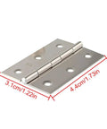 Rotating Concealed Hinges For Doors And Cabinets, 10 Pack Stainless Steel, Easy Install, heavy duty door hardware with dimensions