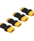 Image of 4 Pack XT60 To XT90 Battery Adapter Connectors For RC Lipo, ESC And Charger, Converts XT60 To XT90 For FPV Drones, Cars, And NiMH Batteries