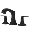 Bellance 8 Inch Widespread Bathroom Sink Faucet Two Handle Three Hole Design Matte Black Finish, side view