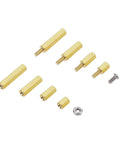 M2.5 Hex Brass Spacer Standoff Kit With Male And Female Spacers Nuts And Screws Brass Hardware Assortment 180 Pieces For Micro Electronics DIY Projects RC Robotics And 3D Printer Builds, brass standoffs and screws
