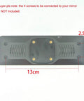 Metal Rear View Mirror Back Plate Panel And Dash Cam Mount Arm For Car DVR Replacement Strap Free Bracket features 13cm by 2.5cm spacing
