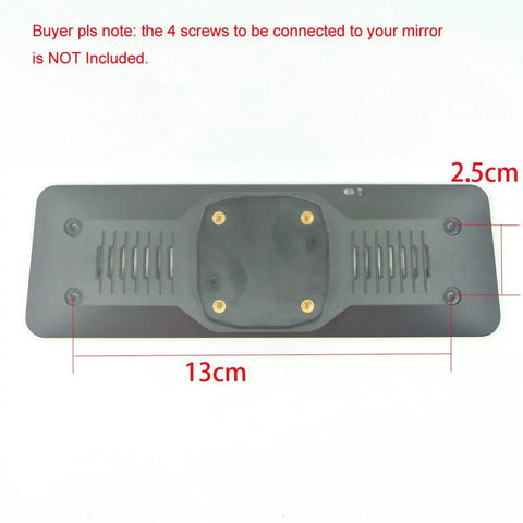 Metal Rear View Mirror Back Plate Panel And Dash Cam Mount Arm For Car DVR Replacement Strap Free Bracket features 13cm by 2.5cm spacing