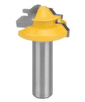 Get Your 45 Degree Router Bit For Woodworking Projects That Rock, Premium Cemented Carbide Mortise And Tenon Knife With Durable Cutter Design Built Heavy Duty For Sharp Milling Tasks Every Time, yellow cutter with 12.7mm shank.